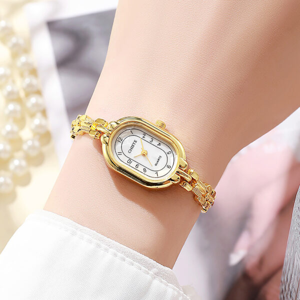 Retro Oval Women's Fritillary Student Bracelet Watch - Image 5