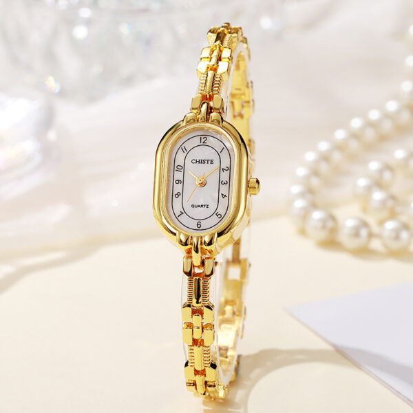 Retro Oval Women's Fritillary Student Bracelet Watch - Image 3